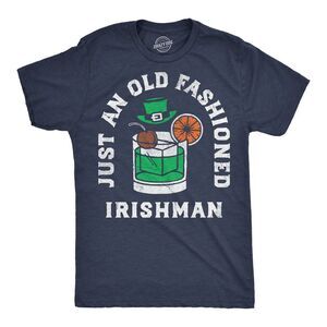 Mens Funny T Shirts Just An Old Fashioned Irishman Sarcastic St Paddys Day
